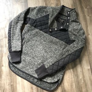 Abercrombie & Fitch Asymmetrical Snap-Up Fleece